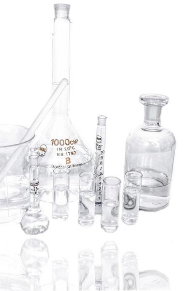 Laborglas für Test von Enthärtungsanlagen